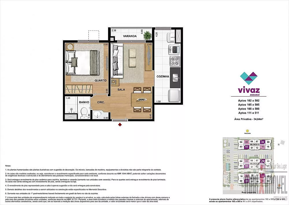 Apartamento, 1 quarto, 34 m² - Foto 27