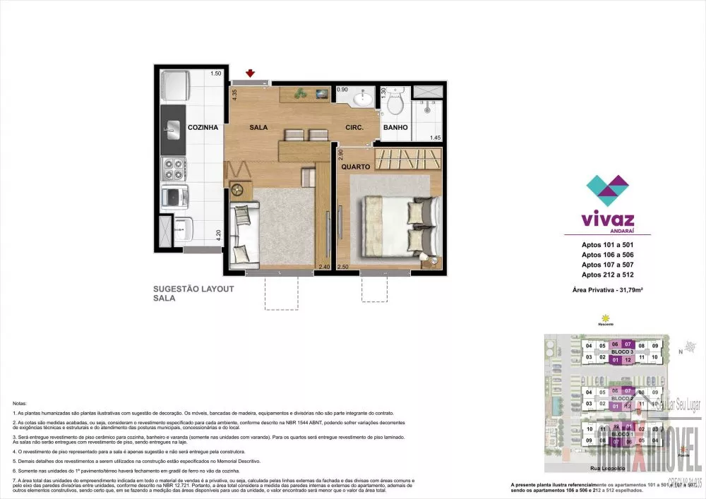 Apartamento, 1 quarto, 34 m² - Foto 2