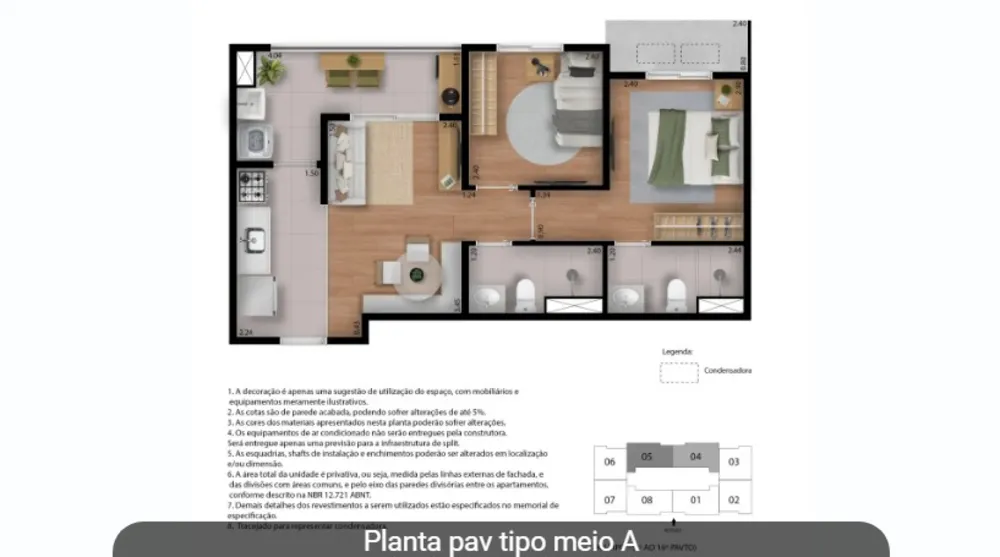 Apartamento, 2 quartos, 42 m² - Foto 7