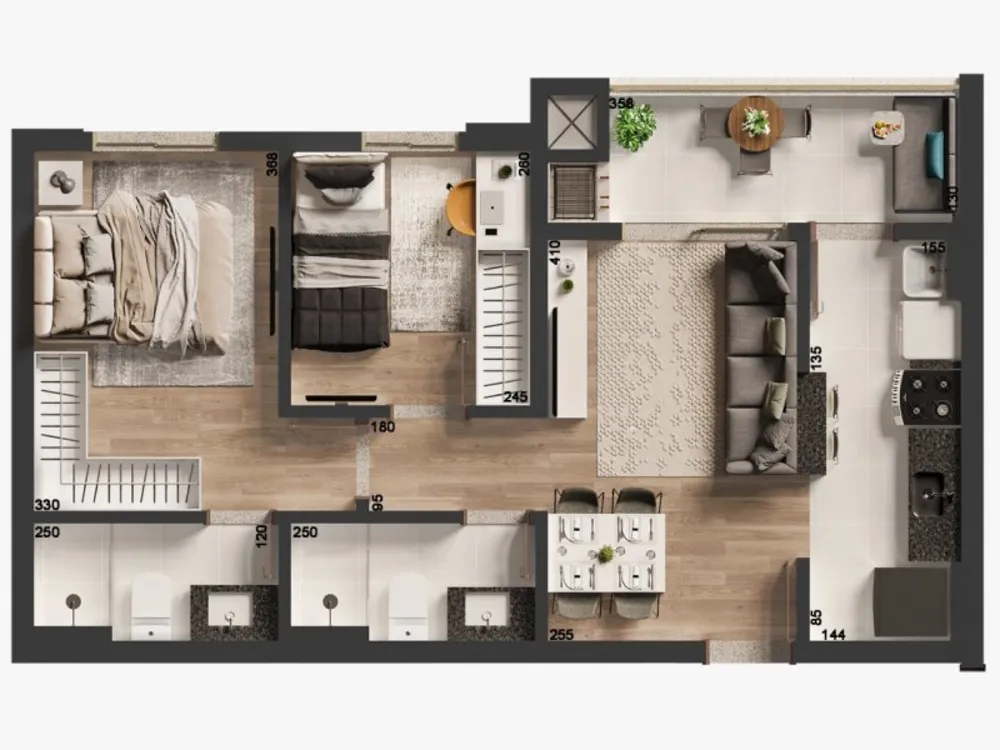 Apartamento, 2 quartos, 55 m² - Foto 20