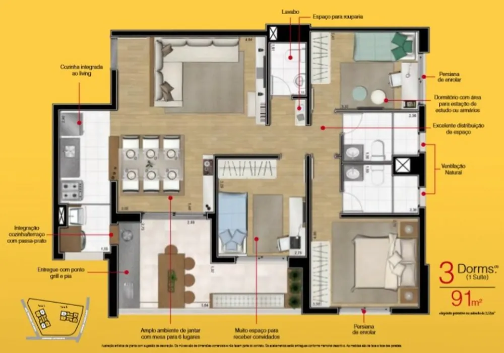 Apartamento, 3 quartos, 97 m² - Foto 14