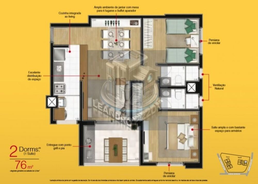 Apartamento à venda com 3 quartos, 94m² - Foto 4
