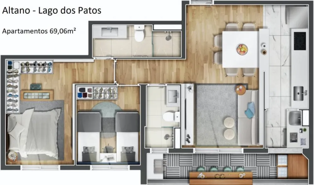 Apartamento, 2 quartos, 43 m² - Foto 4