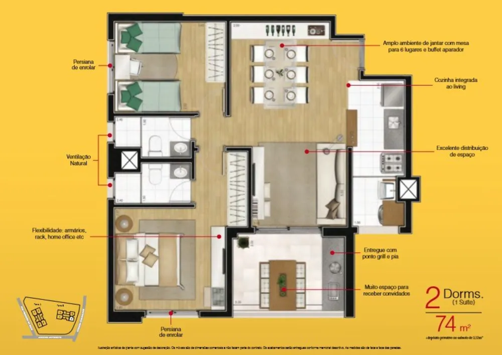 Apartamento, 3 quartos, 94 m² - Foto 15