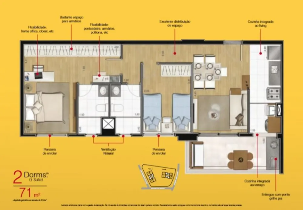Apartamento, 3 quartos, 94 m² - Foto 14
