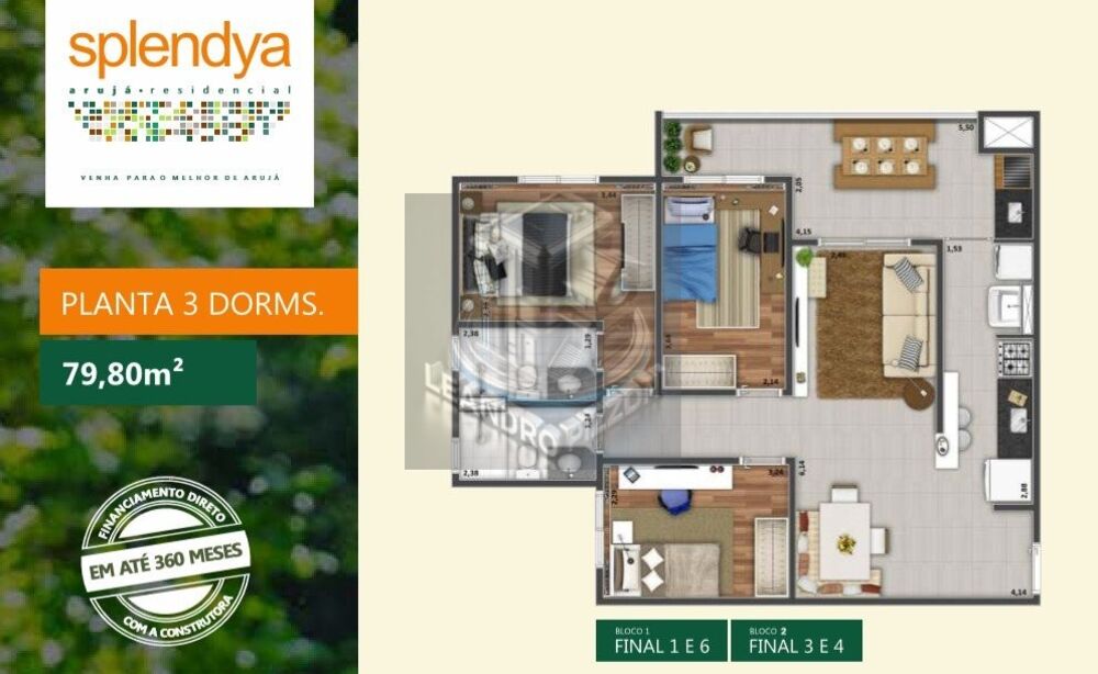 Apartamento para alugar com 3 quartos, 80m² - Foto 4