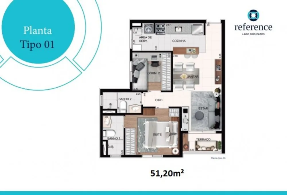 Apartamento, 2 quartos, 46 m² - Foto 6