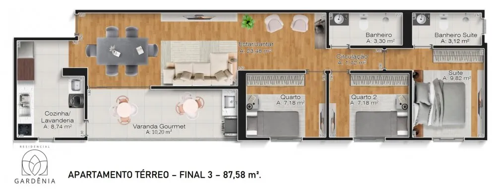 Apartamento, 3 quartos, 88 m² - Foto 12