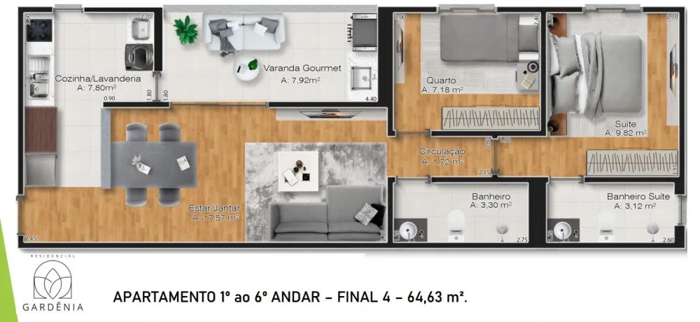 Apartamento, 3 quartos, 88 m² - Foto 14