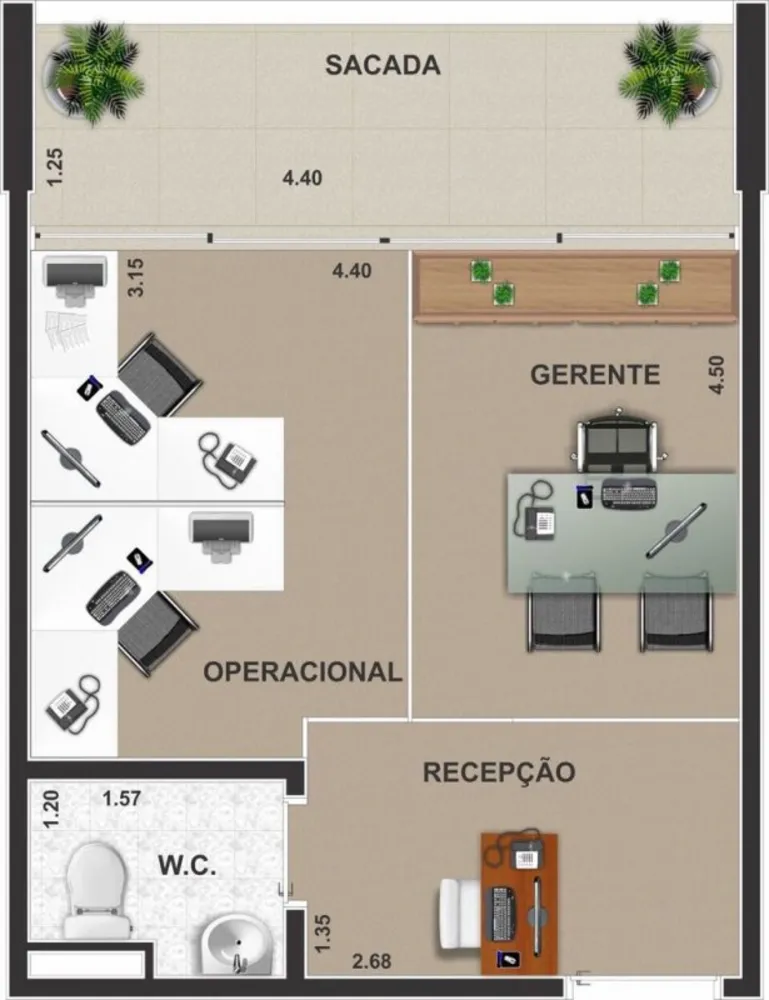 Sala-Conjunto, 39 m² - Foto 4