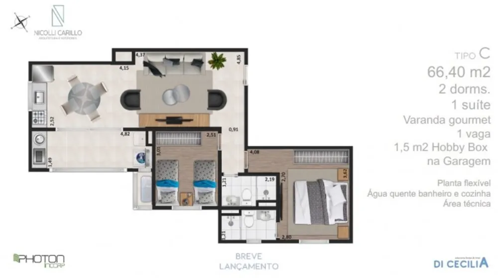 Apartamento, 3 quartos, 79 m² - Foto 4