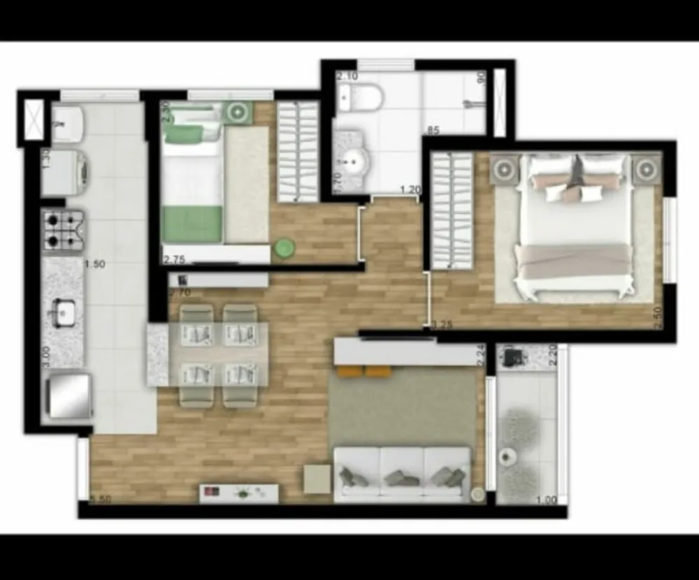 Apartamento, 2 quartos, 48 m² - Foto 15