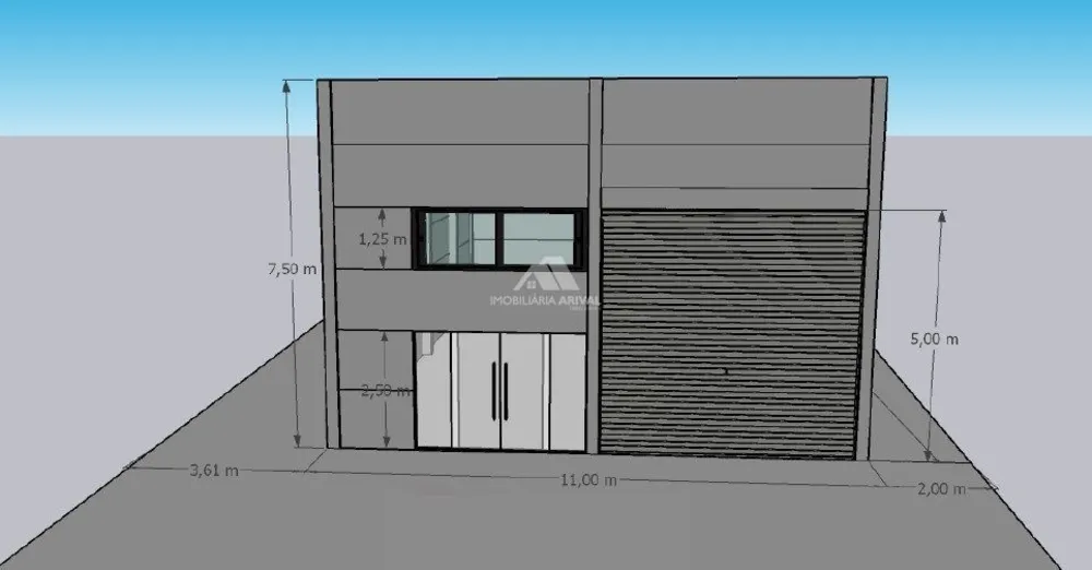 Depósito-Galpão, 241 m² - Foto 3