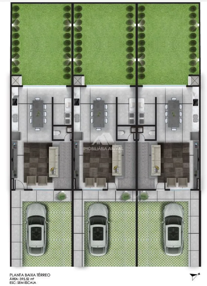 Sobrado, 3 quartos, 131 m² - Foto 1