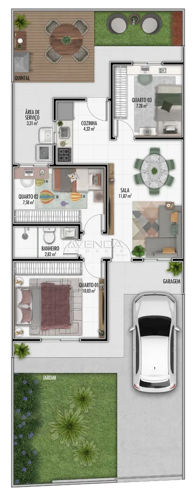 Casa de Condomínio, 3 quartos - Foto 12