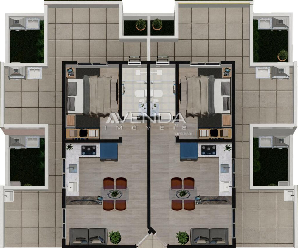 Apartamento à venda com 1 quarto, 30m² - Foto 6