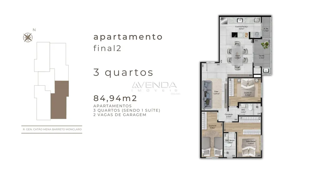 Apartamento, 2 quartos, 58 m² - Foto 4