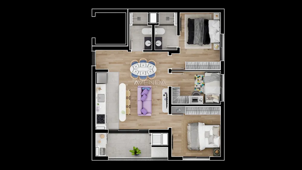 Apartamento, 2 quartos, 62 m² - Foto 3