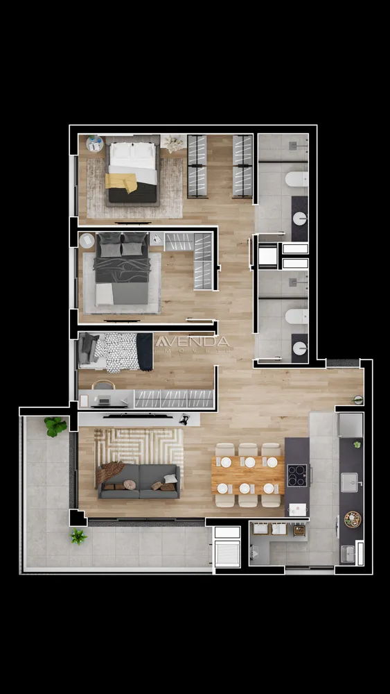 Apartamento, 2 quartos, 62 m² - Foto 4