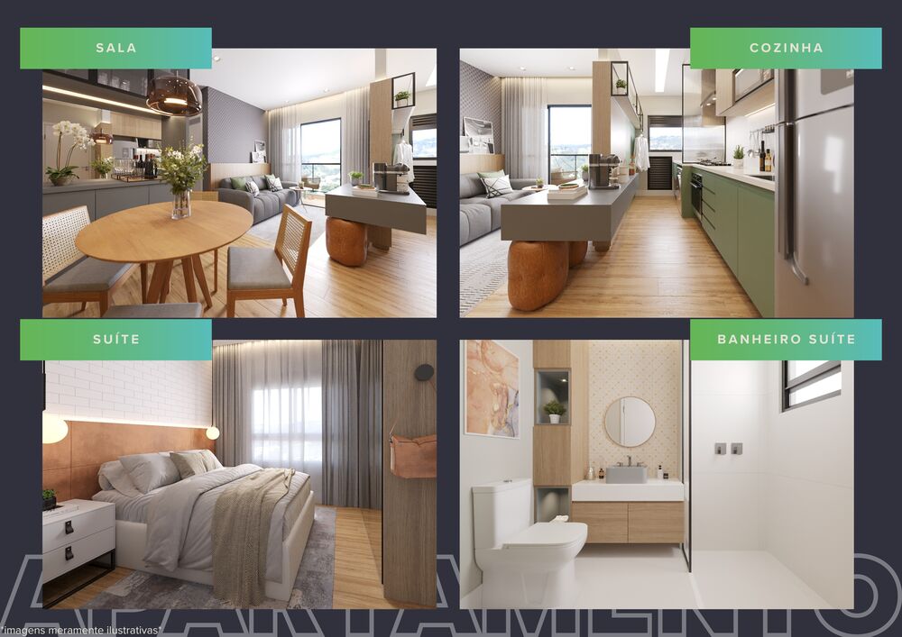 Apartamento, 2 quartos, 58 m² - Foto 2