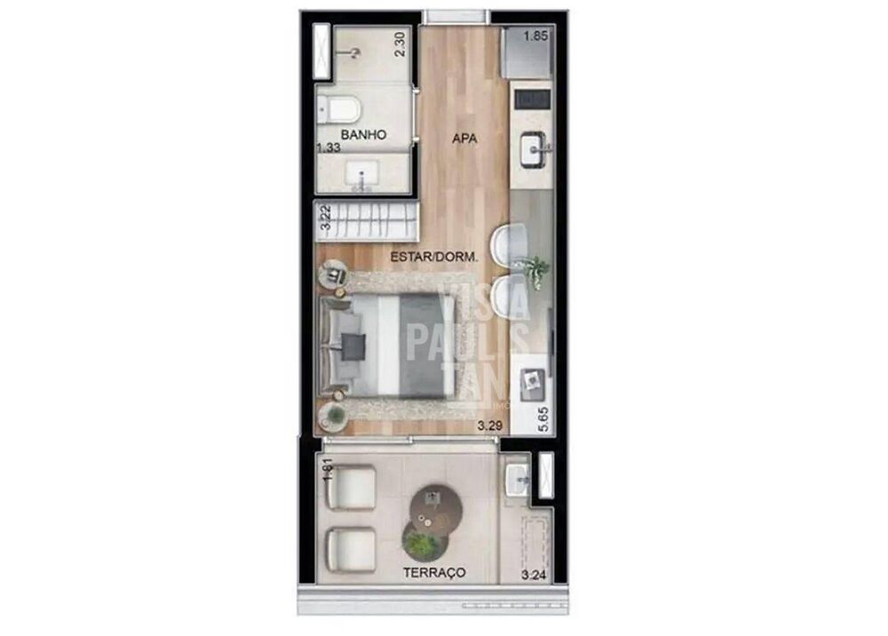 Apartamento para alugar com 1 quarto, 44m² - Foto 28