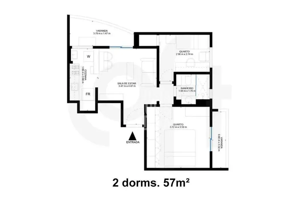 Apartamento, 2 quartos, 57 m² - Foto 4