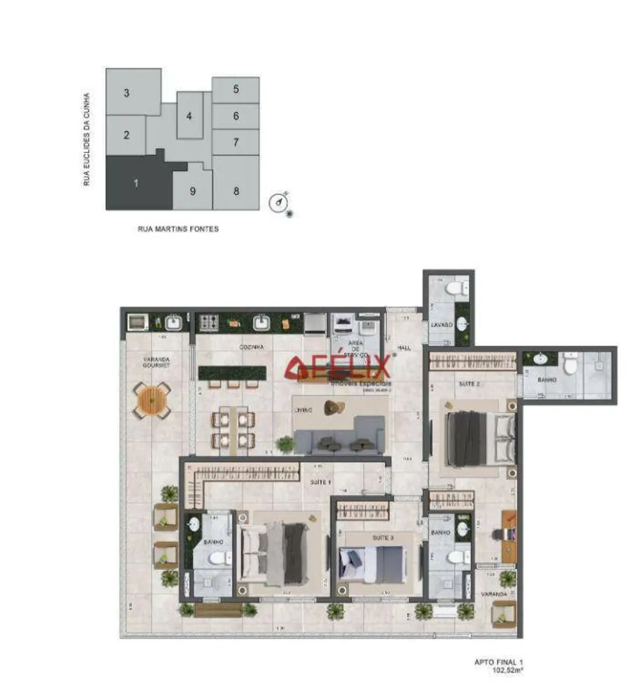 Apartamento, 1 quarto, 44 m² - Foto 14