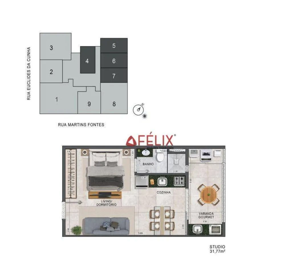 Apartamento, 1 quarto, 44 m² - Foto 15