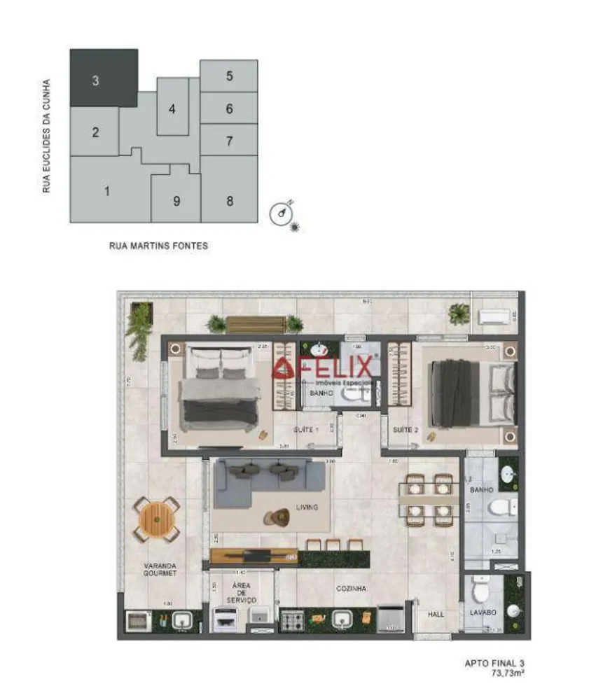 Apartamento, 1 quarto, 44 m² - Foto 12