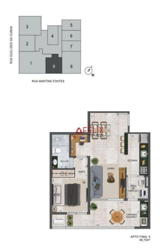 Apartamento, 1 quarto, 44 m² - Foto 10
