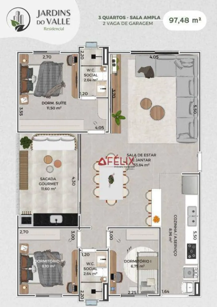 Apartamento, 2 quartos, 97 m² - Foto 4
