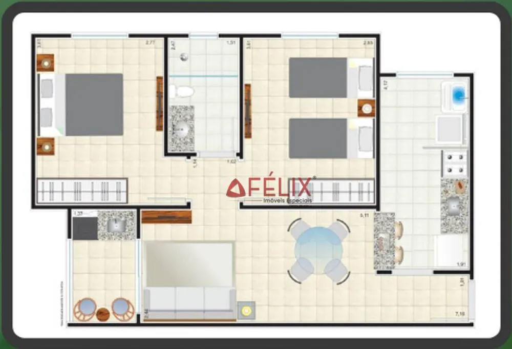 Apartamento, 2 quartos, 58 m² - Foto 8
