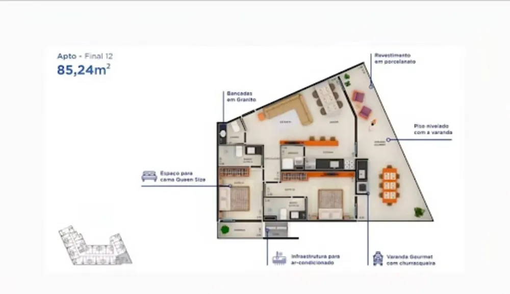 Apartamento, 2 quartos, 85 m² - Foto 6