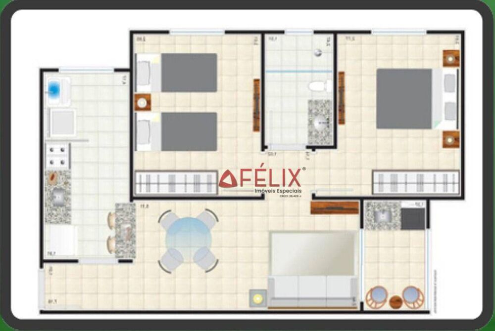 Apartamento, 2 quartos, 58 m² - Foto 8