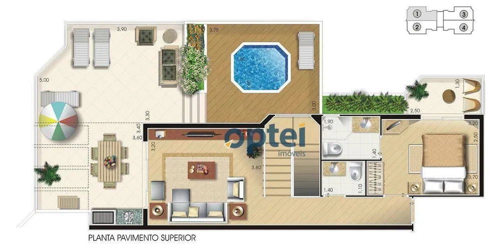 Cobertura, 3 quartos, 171 m² - Foto 3