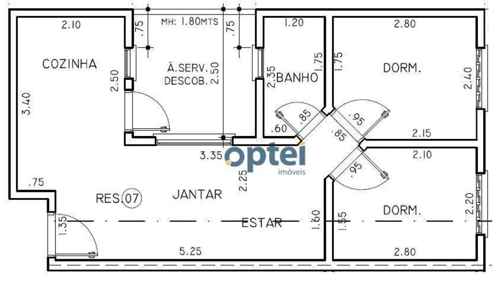 Apartamento, 2 quartos, 45 m² - Foto 3