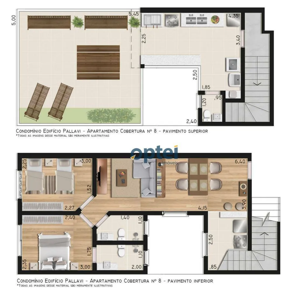 Cobertura, 2 quartos, 97 m² - Foto 1