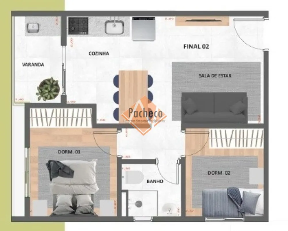 Apartamento, 2 quartos, 50 m² - Foto 5