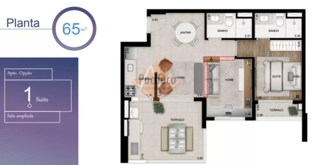 Apartamento à venda com 2 quartos, 65m² - Foto 6