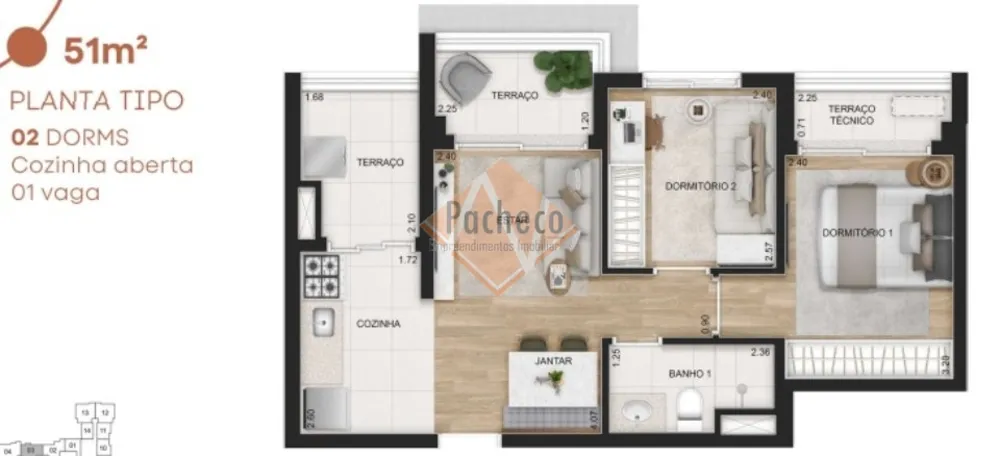 Apartamento, 3 quartos, 69 m² - Foto 12