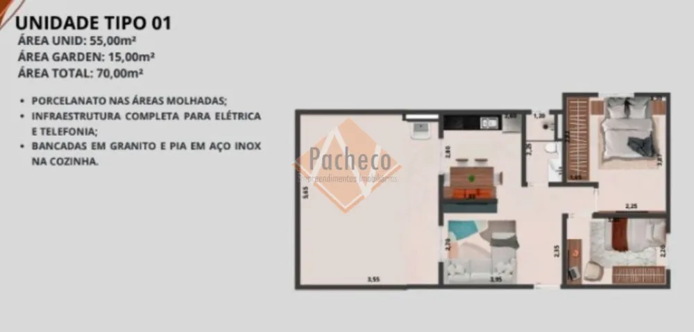 Apartamento, 2 quartos, 50 m² - Foto 10