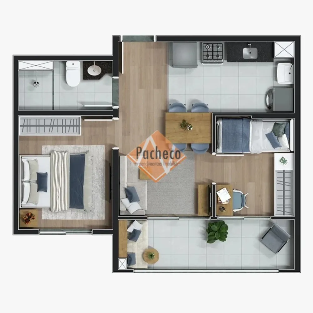 Apartamento, 2 quartos, 40 m² - Foto 8