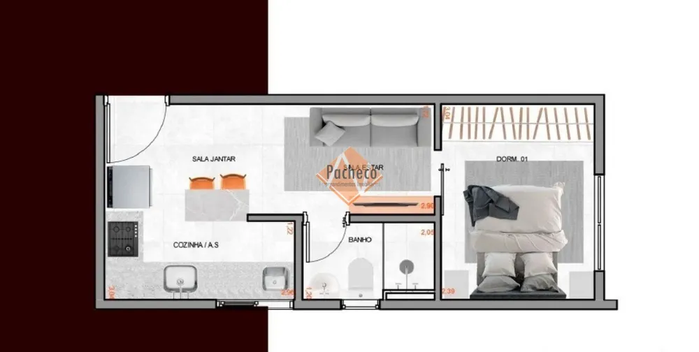 Apartamento, 1 quarto, 30 m² - Foto 7