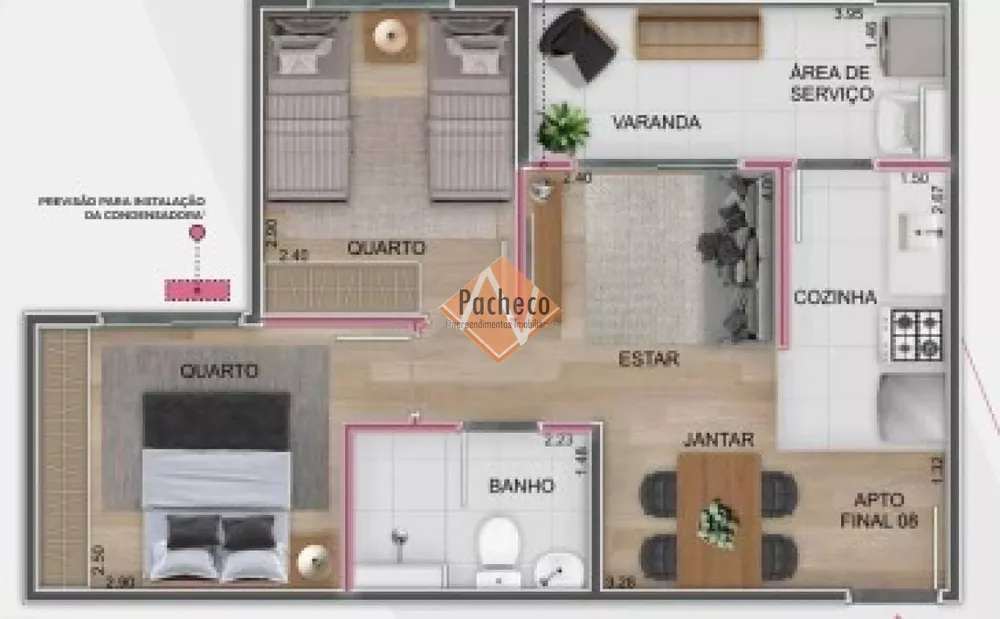 Apartamento à venda com 2 quartos, 45m² - Foto 8