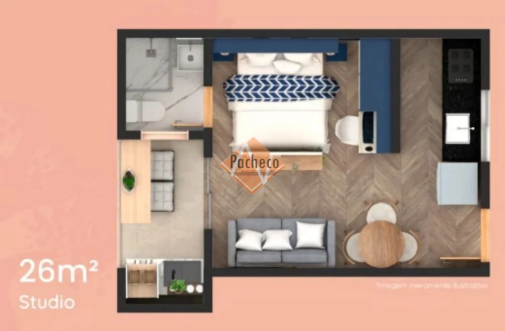 Apartamento, 1 quarto, 26 m² - Foto 17