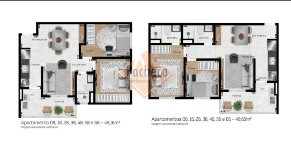 Apartamento, 2 quartos, 49 m² - Foto 3