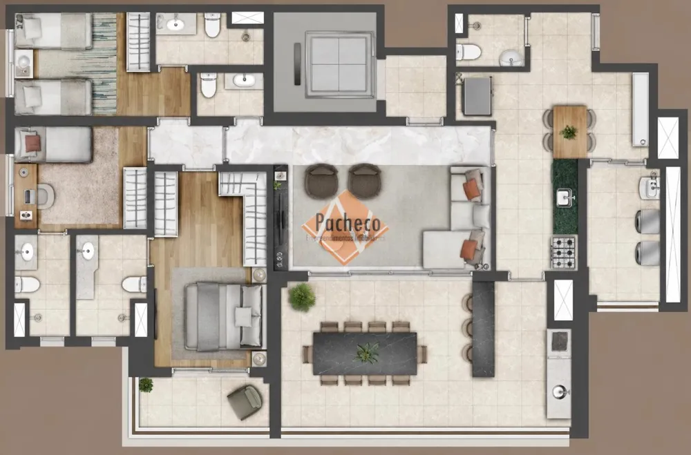Apartamento, 3 quartos, 142 m² - Foto 8