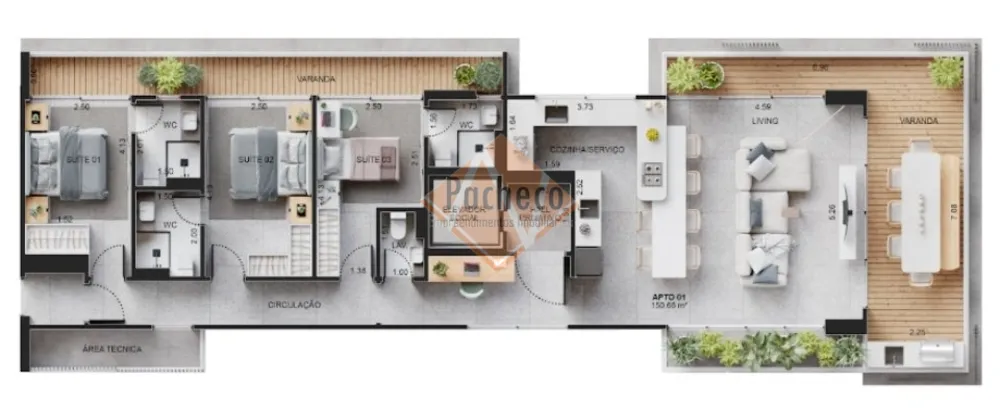 Apartamento, 3 quartos, 150 m² - Foto 16