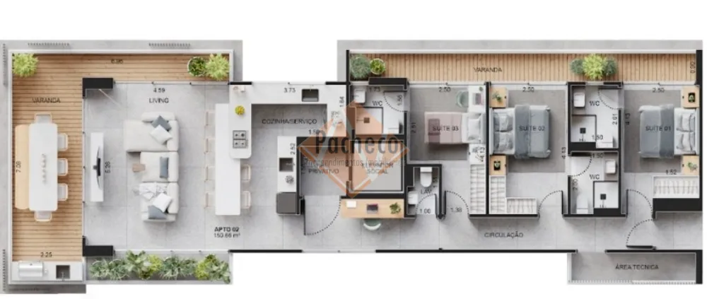Apartamento, 3 quartos, 150 m² - Foto 15