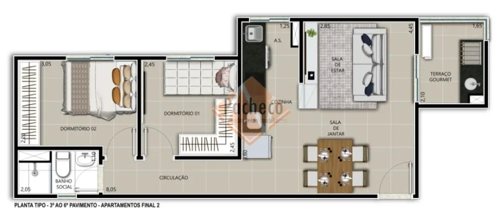 Apartamento, 2 quartos, 40 m² - Foto 6